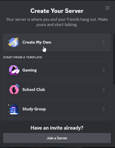 Create a new Discord channel